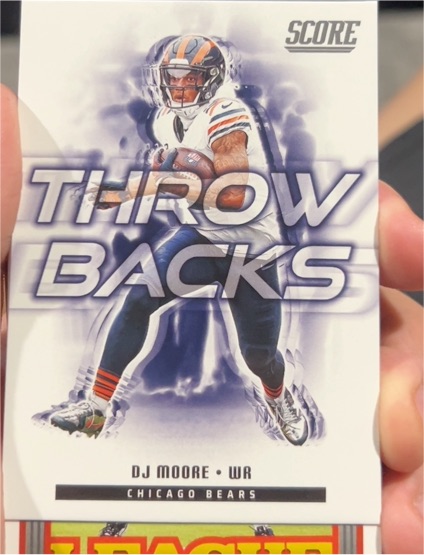 2025 Score #20 DJ Moore Throwbacks — front
