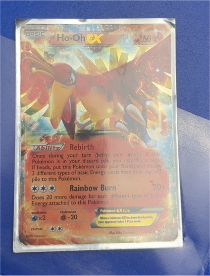 2012 Pokémon BW Dragons Exalted #22 Ho-Oh EX — front