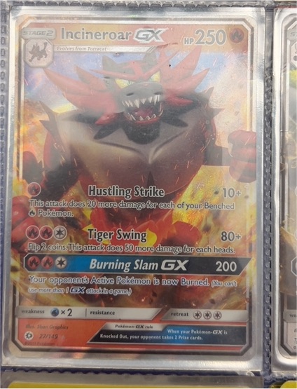2017 Pokemon Sun & Moon #27 Incineroar GX — front