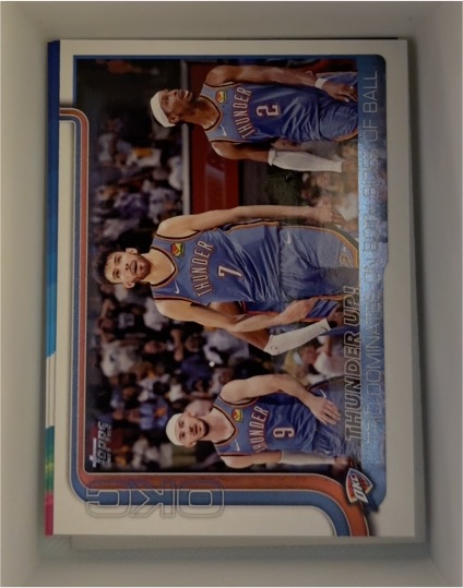 2025-26 Topps #288 Thunder Up! Trio Dominates On Both Sides Of Ball — front