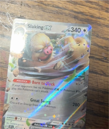 2023 Pokémon SV08: Surging Sparks #147 Slaking ex — front