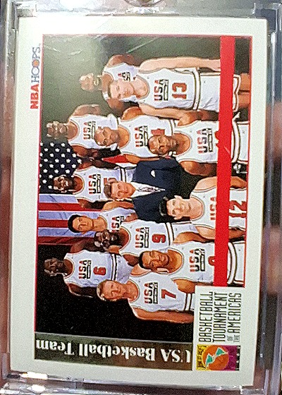 1992 NBA Hoops USA Basketball Team — front
