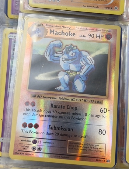 2016 Pokémon Evolutions #58 Machoke — front