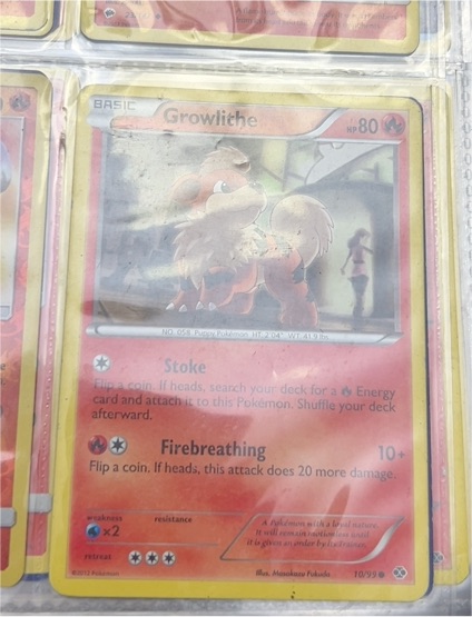 2012 Pokémon #10 Growlithe — front