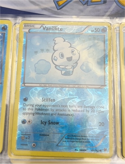 2015 Pokémon XY BREAKthrough #43 Vanillite — front