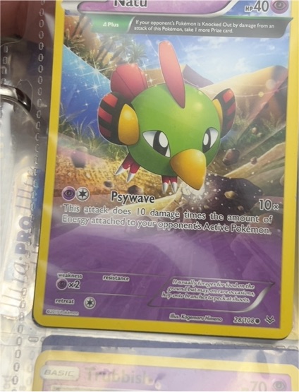 2015 Pokémon XY Roaring Skies #28 Natu — front