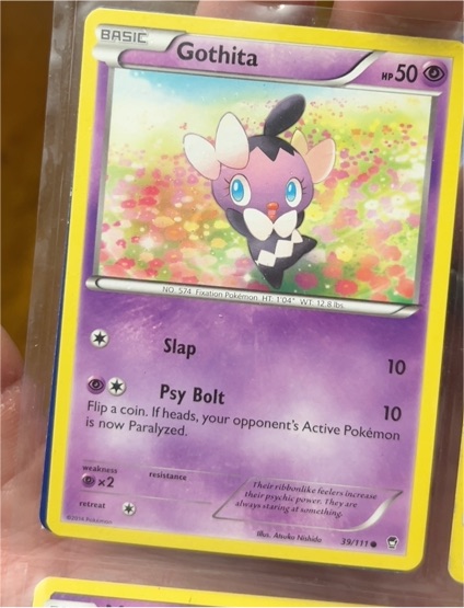 2014 Pokémon Furious Fists #39 Gothita — front
