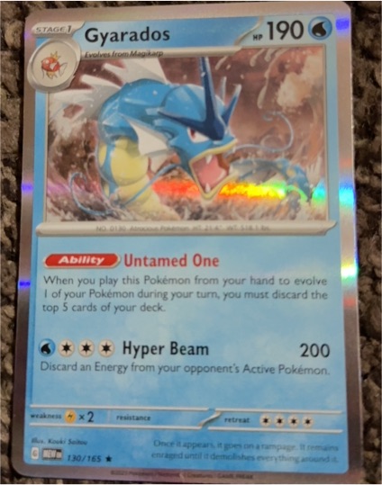 2023 Pokémon Scarlet & Violet 151 #130 Gyarados — front