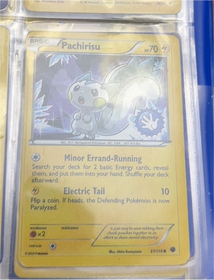 2013 Pokémon Black & White Plasma Freeze #37 Pachirisu — front