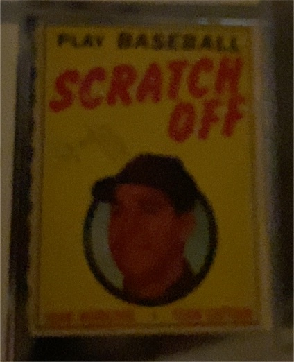 1970 Topps Play Baseball Scratch Off — front