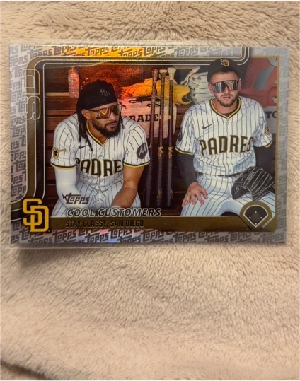 2025 Topps Update Series #US221 Cool Customers Fernando Tatis Jr. & Jackson Merrill — front