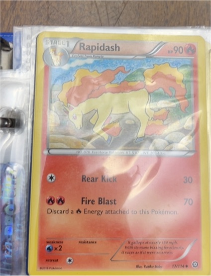 2016 Pokémon #17 Rapidash — front