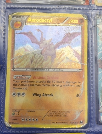 2012 Pokemon Dark Explorers #53 Aerodactyl — front