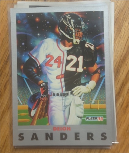 1993 Fleer #263 Deion Sanders — front