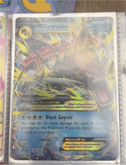 2016 Pokémon XY Breakpoint #27 Mega Gyarados EX — front