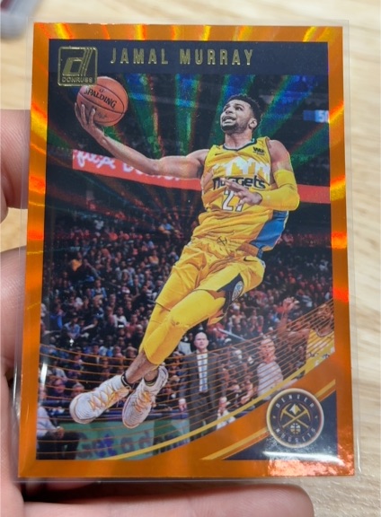 2018-19 Donruss Basketball Orange Lazer #60 Jamal Murray — front