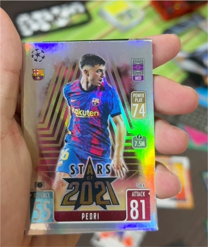 2021-22 Topps Match Attax #STA6 Pedri — front