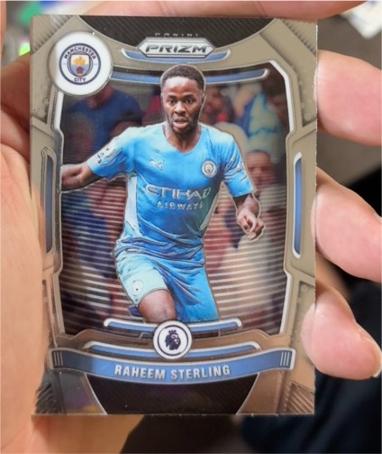 2021-22 Panini Prizm Premier League #10 Raheem Sterling — front