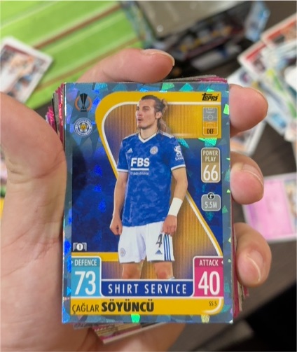 2021-22 Topps UEFA Match Attax #SS5 Çağlar Söyüncü Shirt Service Insert — front