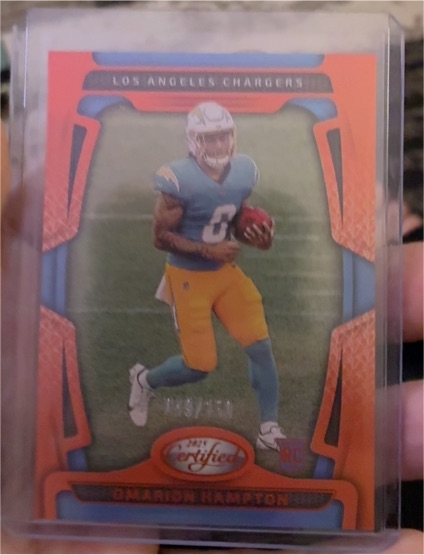 2025 Panini Certified #118 Omarion Hampton — front
