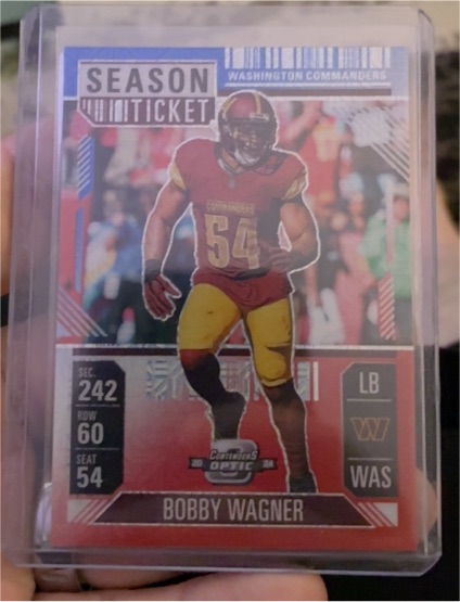 2024 Panini Contenders Optic #58 Bobby Wagner Season Ticket — front