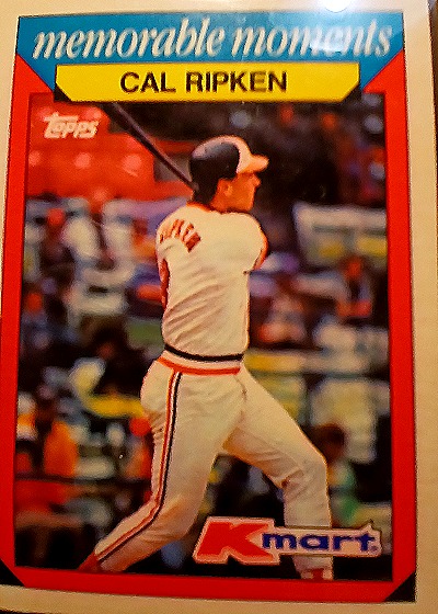 1988 Topps Kmart Memorable Moments #21 Cal Ripken — front