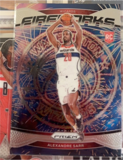 2024-25 Panini Prizm Fireworks #21 Alexandre Sarr — front
