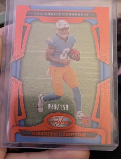 2025 Panini Certified #049 Omarion Hampton — front