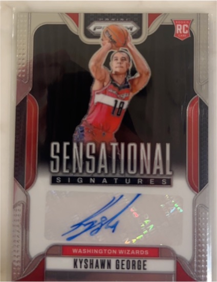 2024-25 Panini Prizm Sensational Signatures #SS-KGW Kyshawn George — front