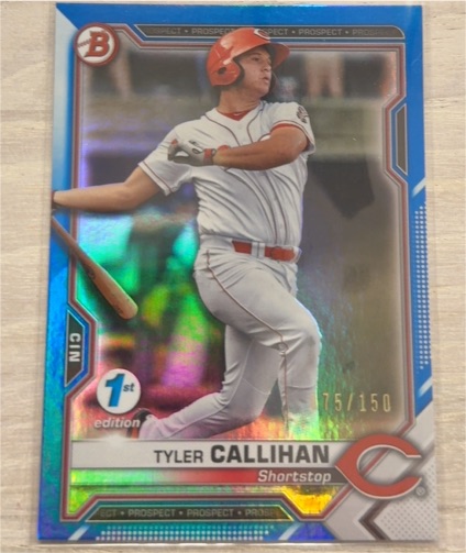 2021 Bowman 1st Edition #BFE-91 Tyler Callihan — front