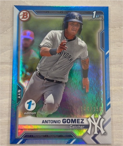 2021 Bowman 1st Edition #144 Antonio Gomez — front