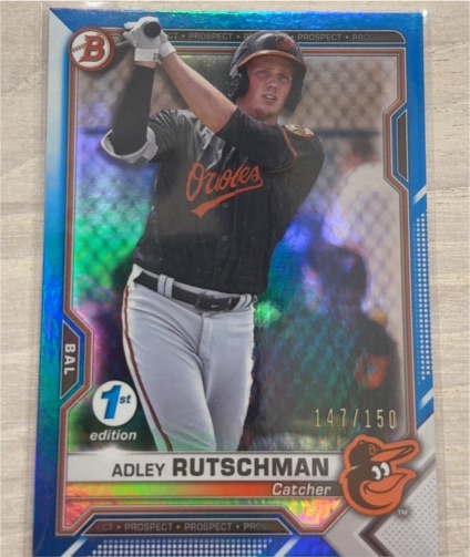 2021 Bowman 1st Edition #BFE-121 Adley Rutschman — front