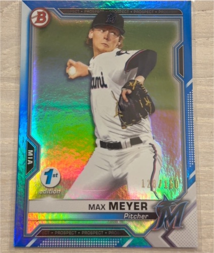2021 Bowman 1st Edition #126 Max Meyer — front