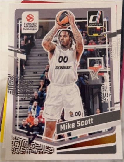 2023-24 Donruss EuroLeague #107 Mike Scott — front