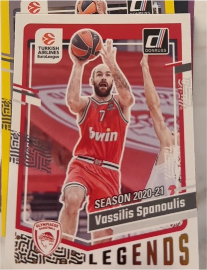 2020 Donruss EuroLeague Legends #LEG Vassilis Spanoulis — front