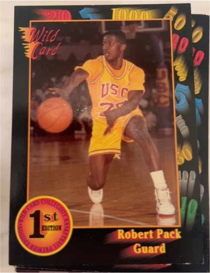 1991-92 Wild Card #17 Robert Pack USC Trojans — front