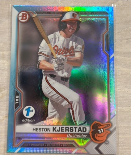 2021 Bowman 1st Edition #BFE-138 Heston Kjerstad — front