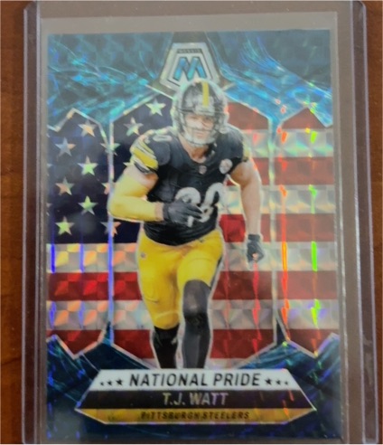2024 Panini Mosaic #266 T.J. Watt National Pride — front