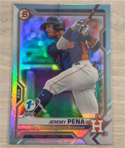 2021 Bowman 1st Edition #BFE-11 Jeremy Pena — front