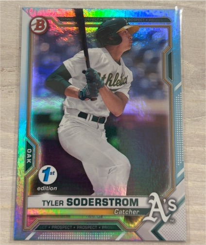 2021 Bowman 1st Edition #BFE-51 Tyler Soderstrom — front