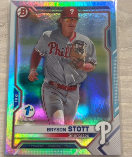 2021 Bowman 1st Edition #BFE-17 Bryson Stott — front
