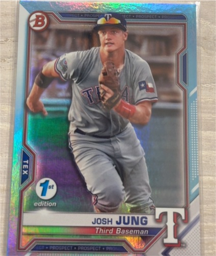 2021 Bowman 1st Edition #BFE-38 Josh Jung — front