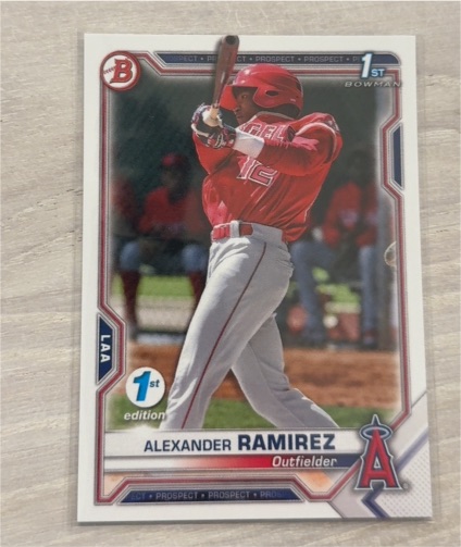 2021 Bowman #BP-145 Alexander Ramirez — front