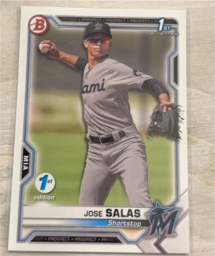 2021 Bowman Prospects #BP-110 Jose Salas — front