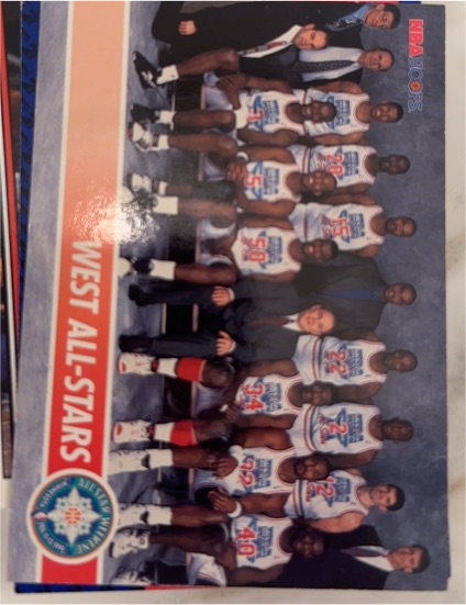 1994-95 NBA Hoops #251 West All-Stars — front
