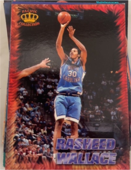 1996 Pacific Power #RR-52 Rasheed Wallace Regents of Roundball — front