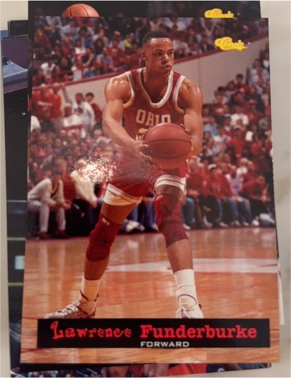 1994 Classic Draft #58 Lawrence Funderburke — front