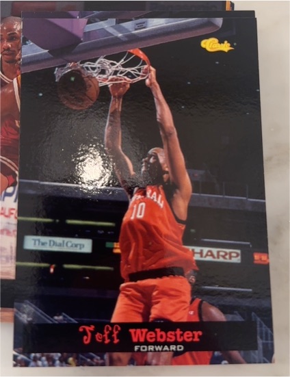 1994 Classic Draft #61 Jeff Webster — front