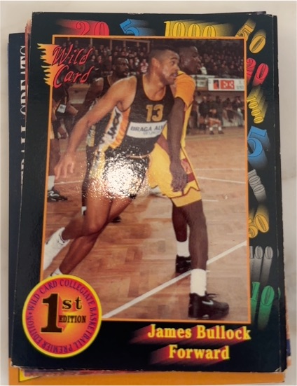 1991-92 Wild Card #30 James Bullock Purdue Boilermakers — front