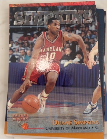 1996 Score Board Rookies #77 Duane Simpkins — front